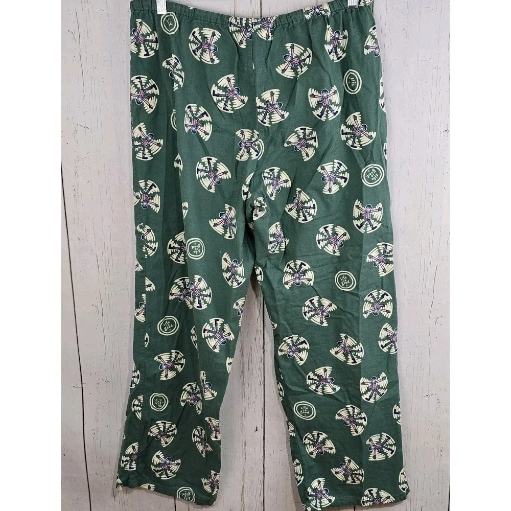 Life is Good Womens XL Jake Snow Angles Winter Fun‎ Ski Sleep Pajama Pant